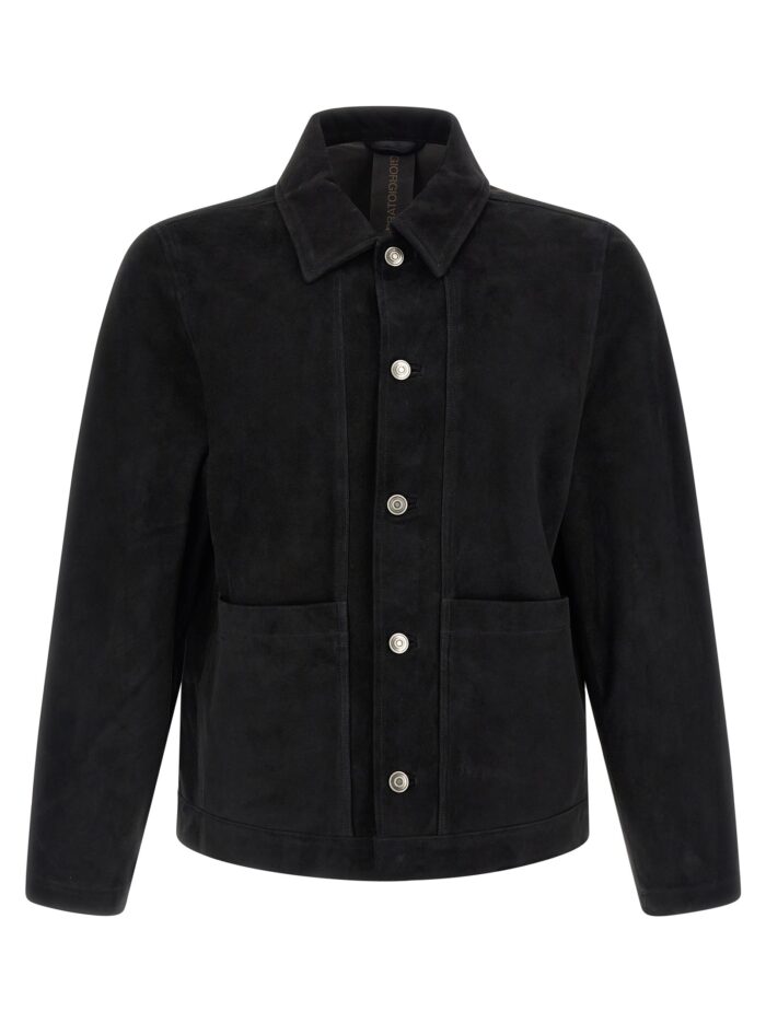 giorgio brato fiore suede jacket GIORGIO BRATO Fiore Suede Jacket