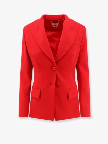Elisabetta Franchi Fitted Blazer With Laces On The Back