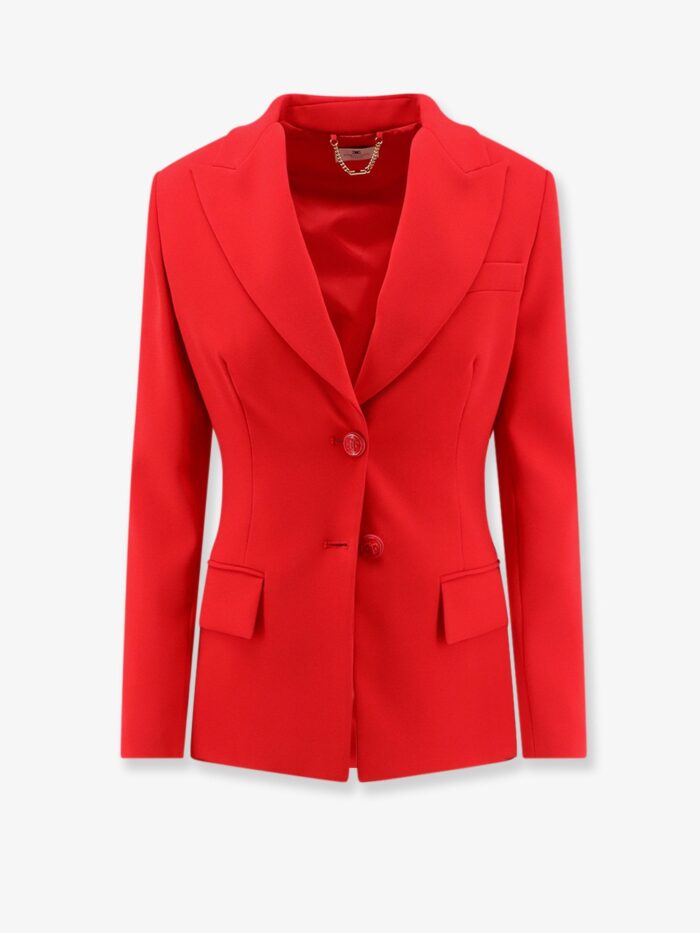 Elisabetta Franchi Fitted Blazer With Laces On The Back