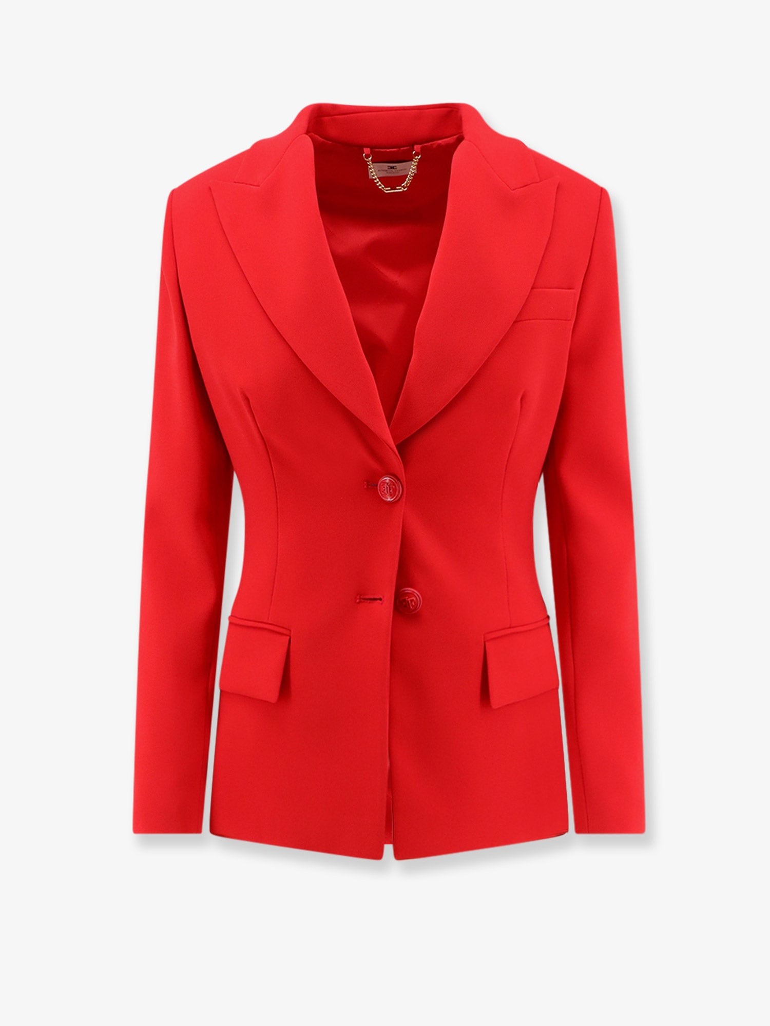 Elisabetta Franchi Fitted Blazer With Laces On The Back