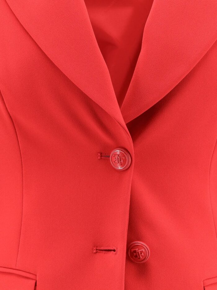 Elisabetta Franchi Fitted Blazer With Laces On The Back