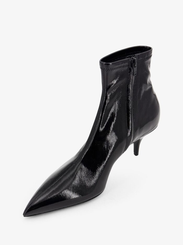 Celine Fitted Sleek Stretch Patent Leather Boots