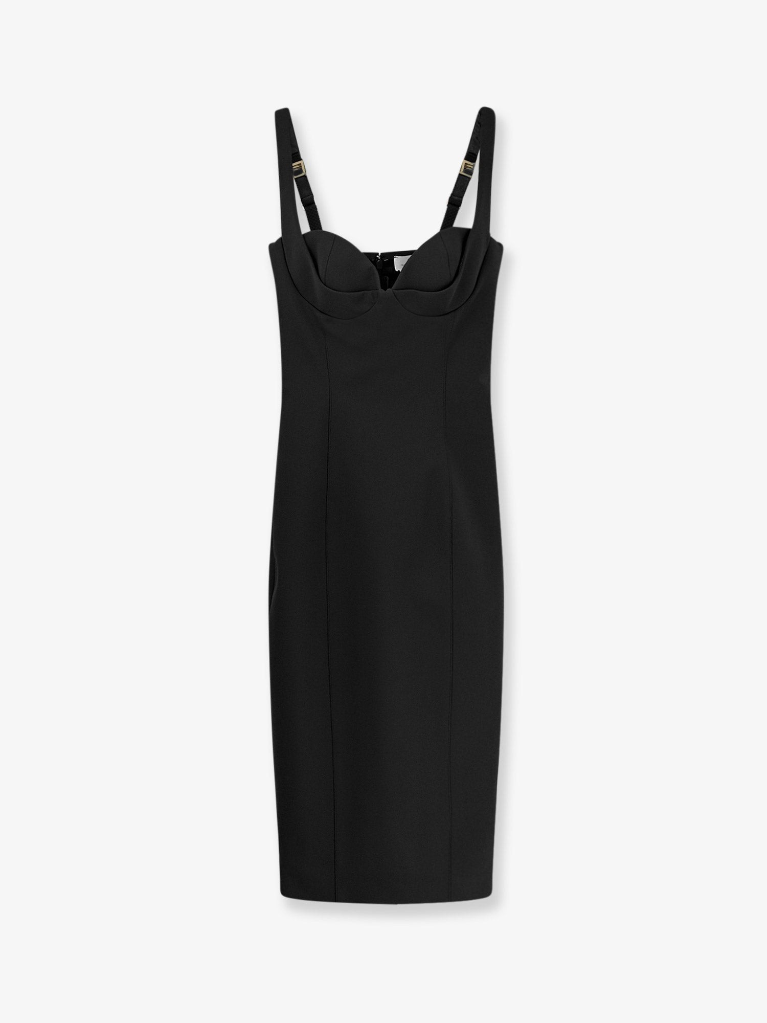 Elisabetta Franchi Fitted Stretch Fabric Midi Dress