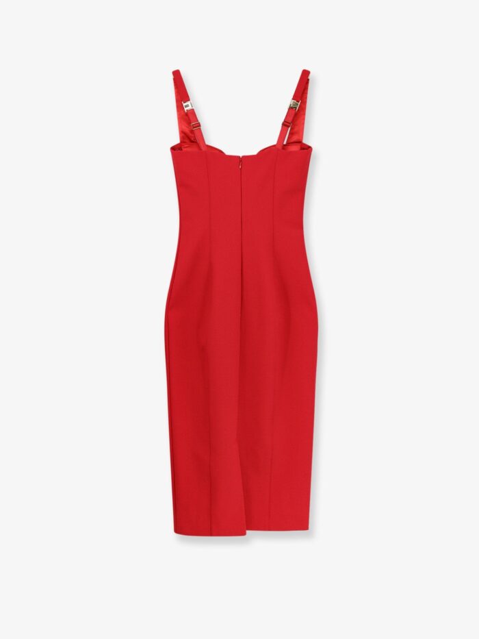 Elisabetta Franchi Fitted Stretch Fabric Midi Dress