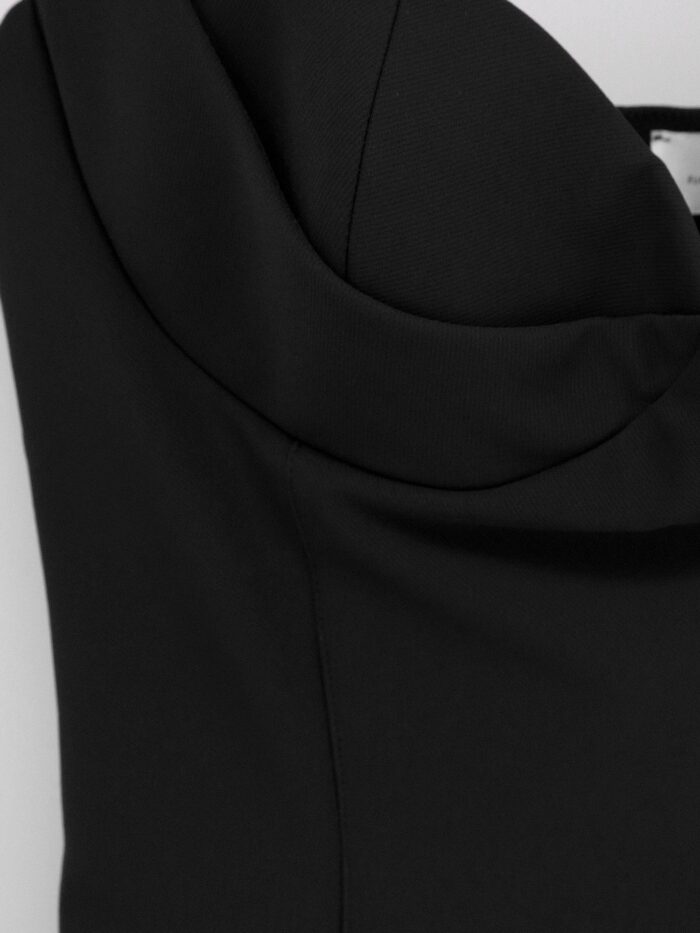 Elisabetta Franchi Fitted Stretch Fabric Midi Dress