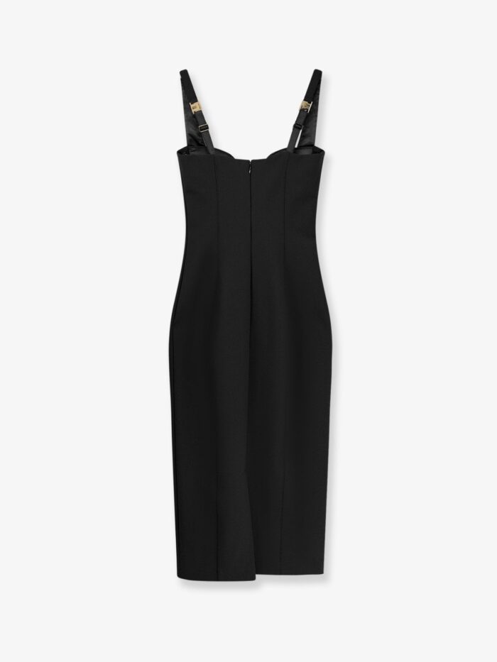 Elisabetta Franchi Fitted Stretch Fabric Midi Dress