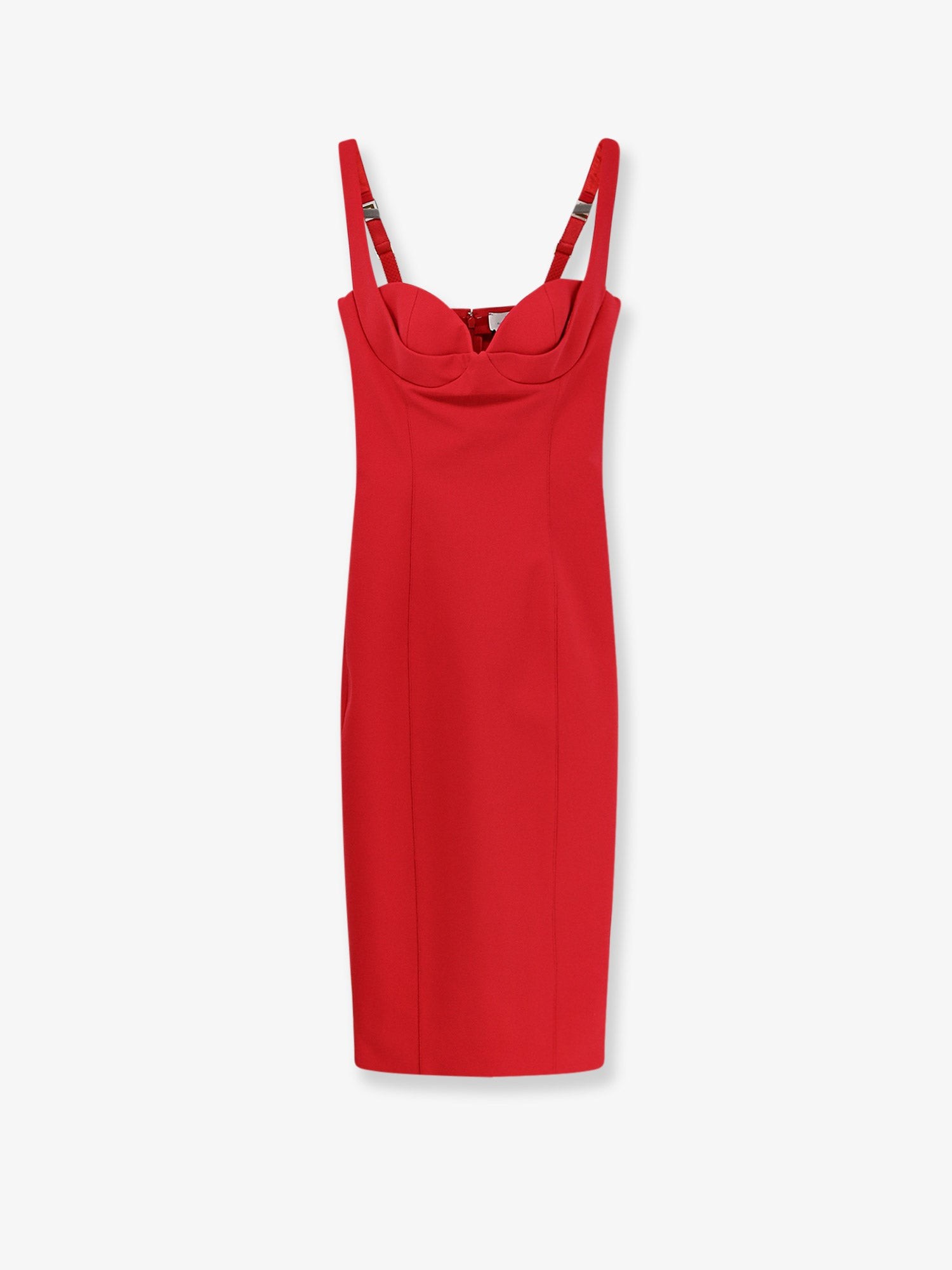 Elisabetta Franchi Fitted Stretch Fabric Midi Dress