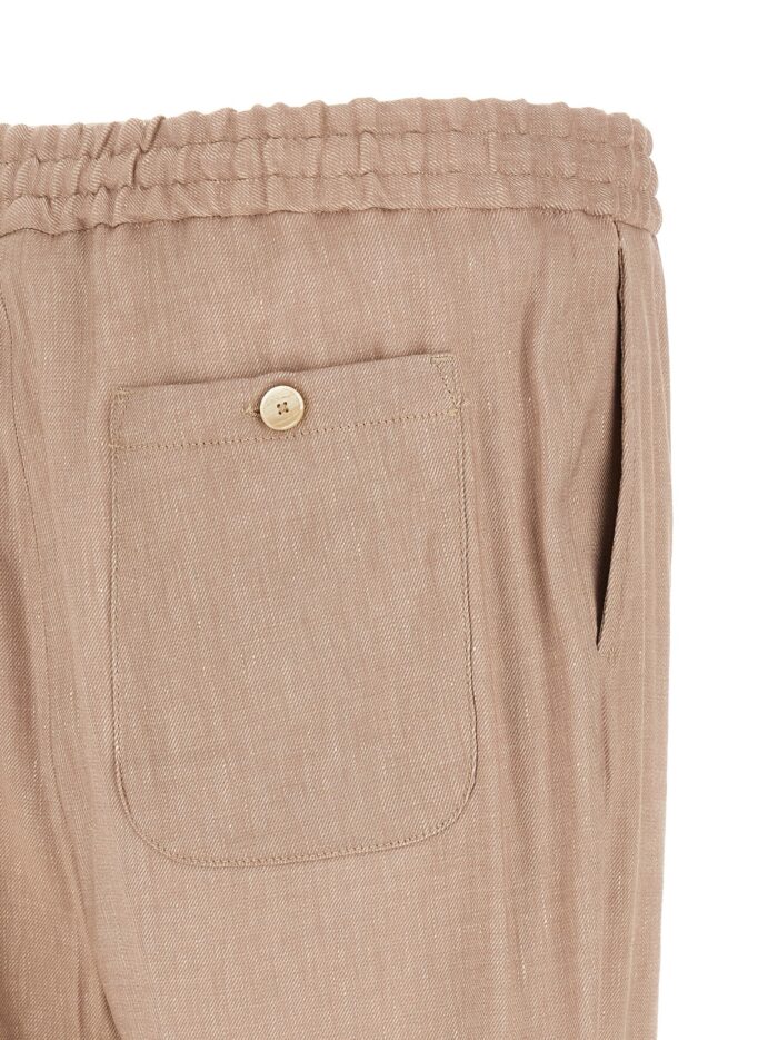 Etro Flamed Linen Joggers