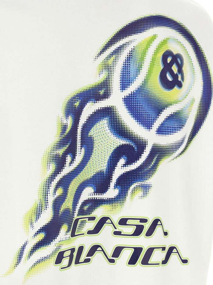 CASABLANCA 'Flaming Tennis Ball' T-shirt