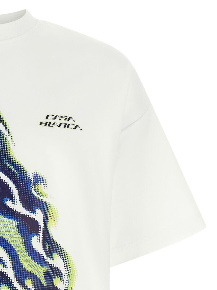 CASABLANCA 'Flaming Tennis Ball' T-shirt