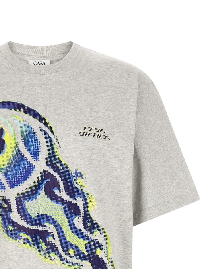 CASABLANCA 'Flaming Tennis Ball' T-shirt