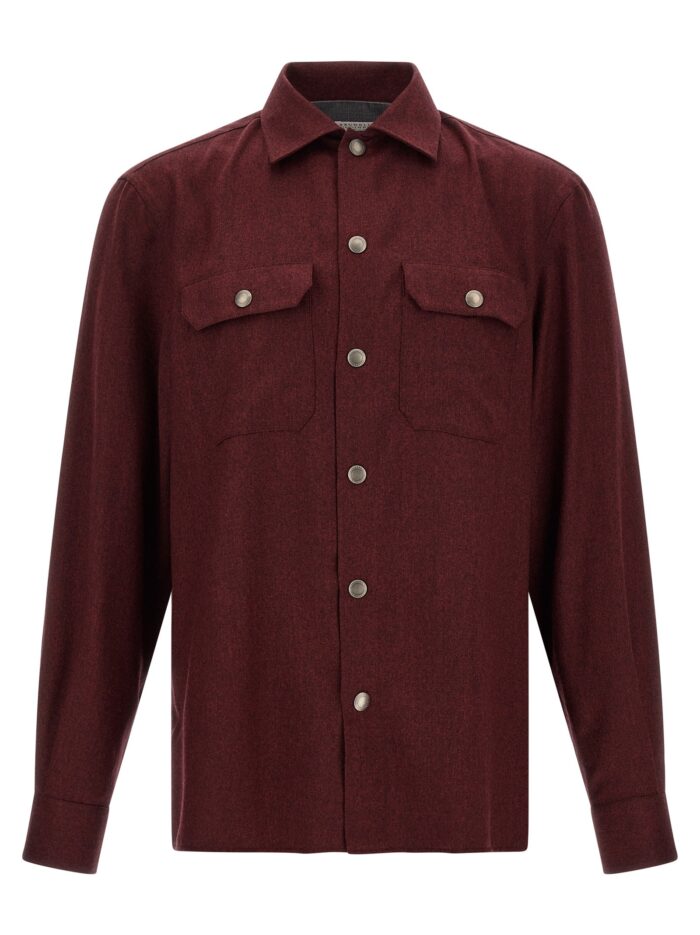 brunello cucinelli flannel overshirt Brunello Cucinelli Flannel Overshirt