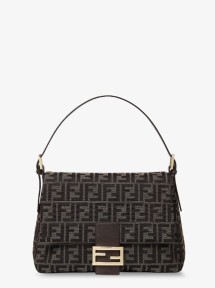 Fendi Flap 26325 FF Zucca Jacquard Shoulder Bag