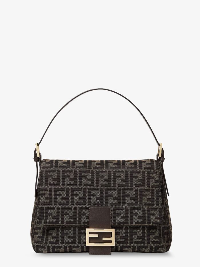 fendi flap 26325 ff zucca jacquard shoulder bag Fendi Flap 26325 FF Zucca Jacquard Shoulder Bag