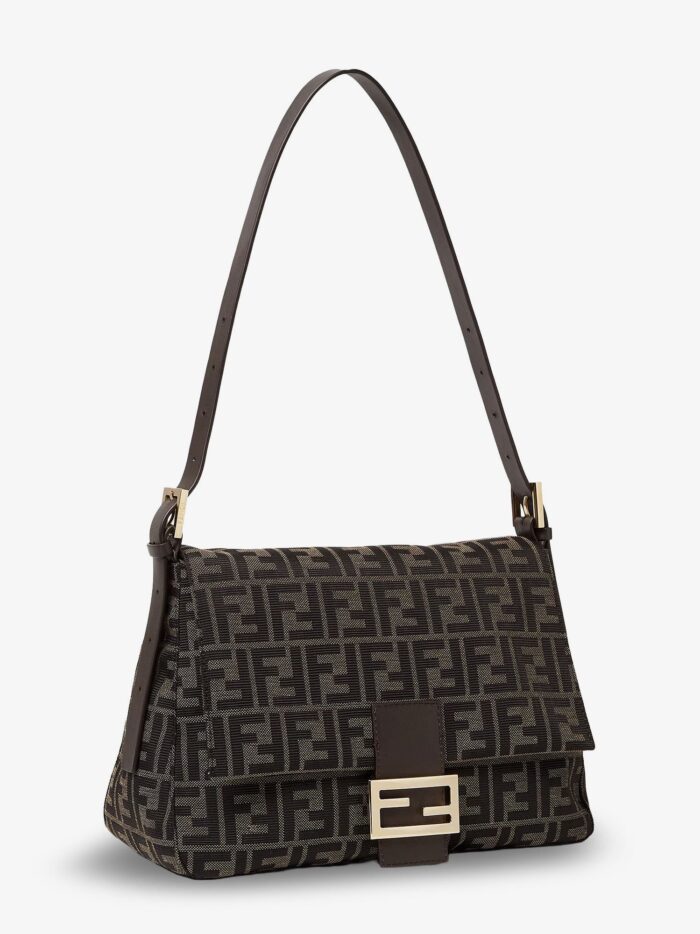 Fendi Flap 26325 FF Zucca Jacquard Shoulder Bag