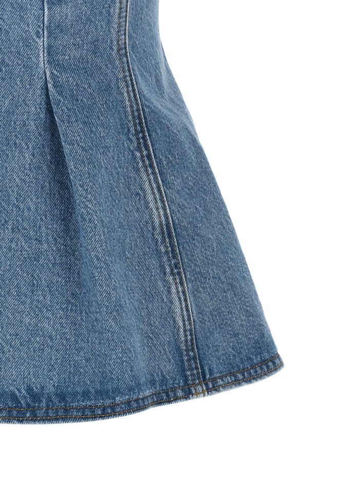 ROTATE BIRGER CHRISTENSEN 'Flared Denim' Top