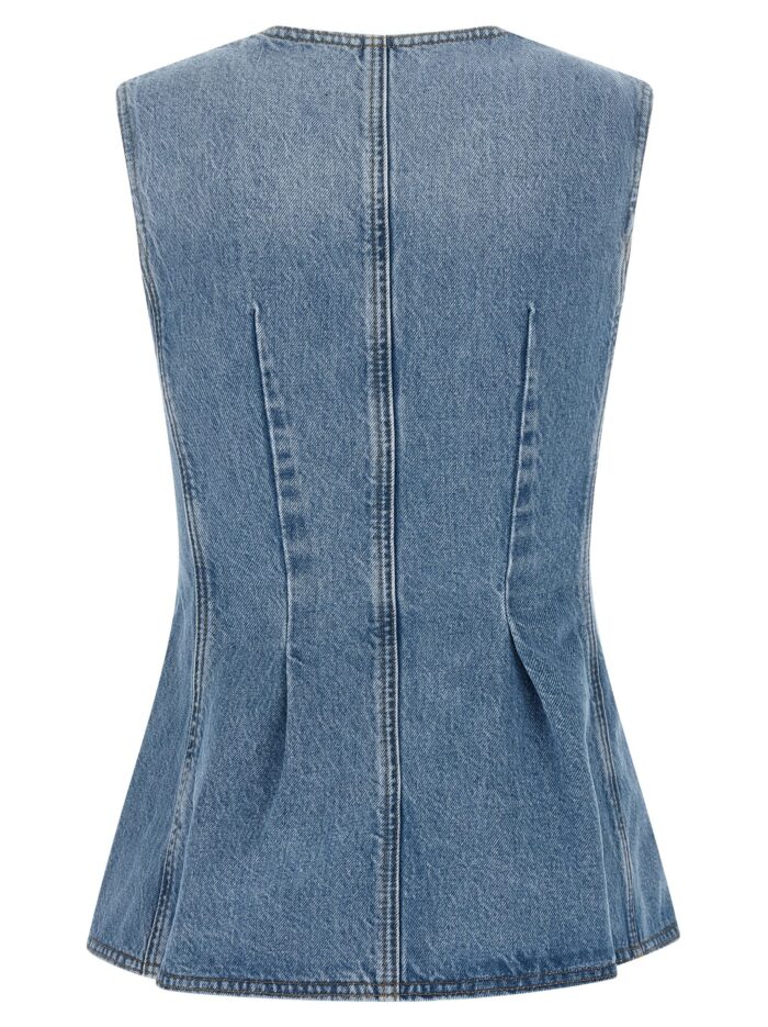 ROTATE BIRGER CHRISTENSEN 'Flared Denim' Top