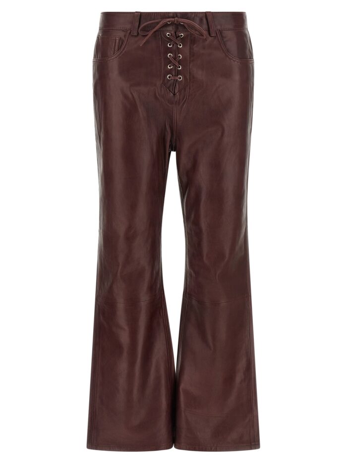 rotate birger christensen flared leather effect pants ROTATE BIRGER CHRISTENSEN Flared Leather-effect Pants