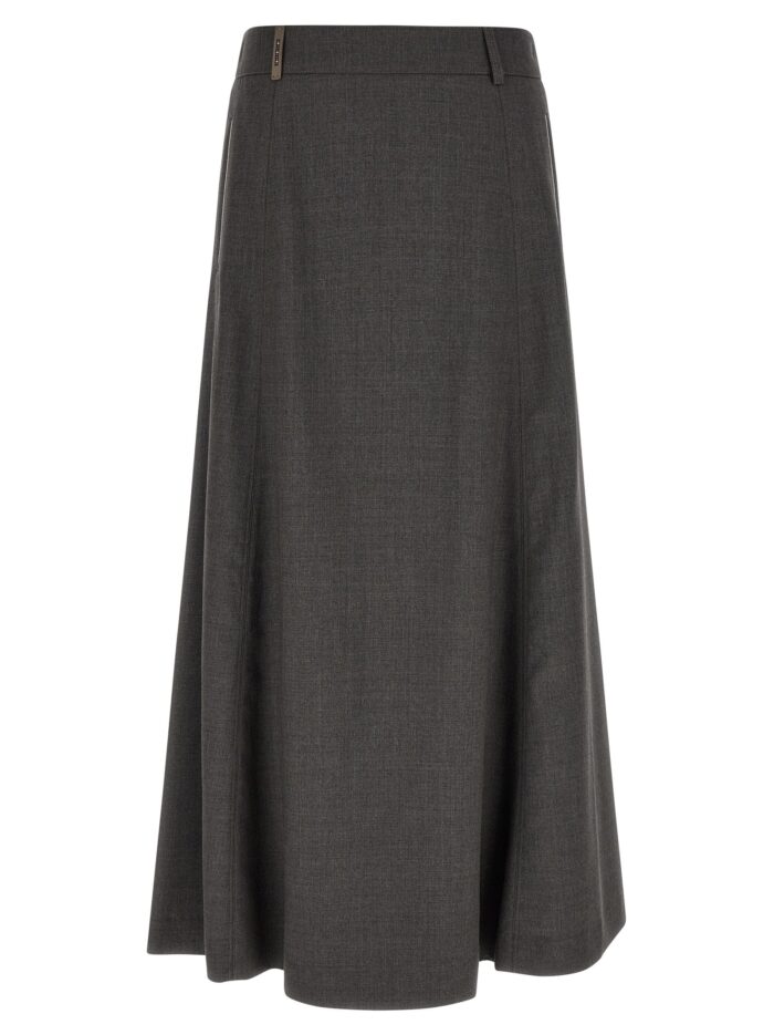 peserico flared skirt with loops PESERICO Flared Skirt With Loops