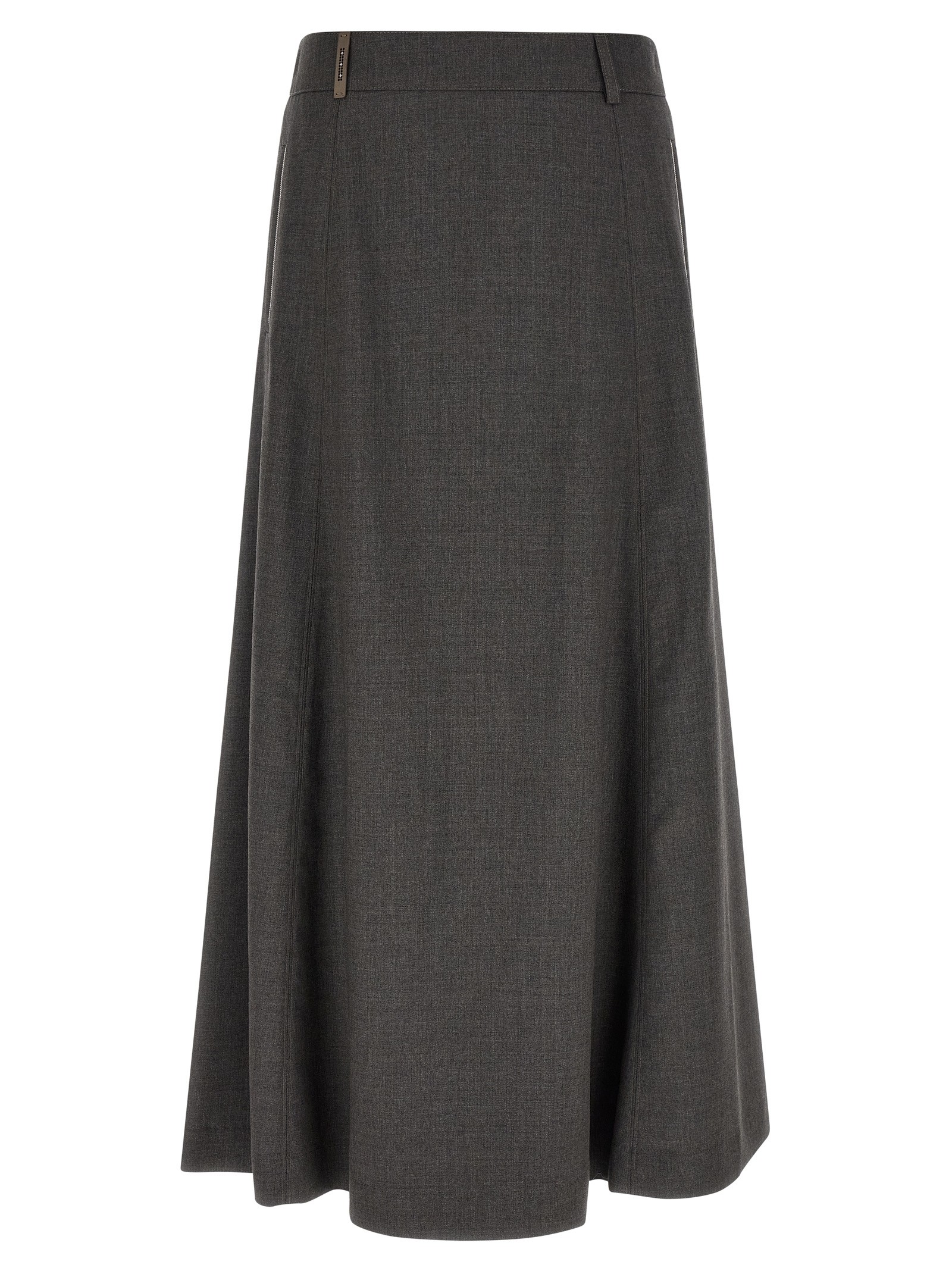 PESERICO Flared Skirt With Loops