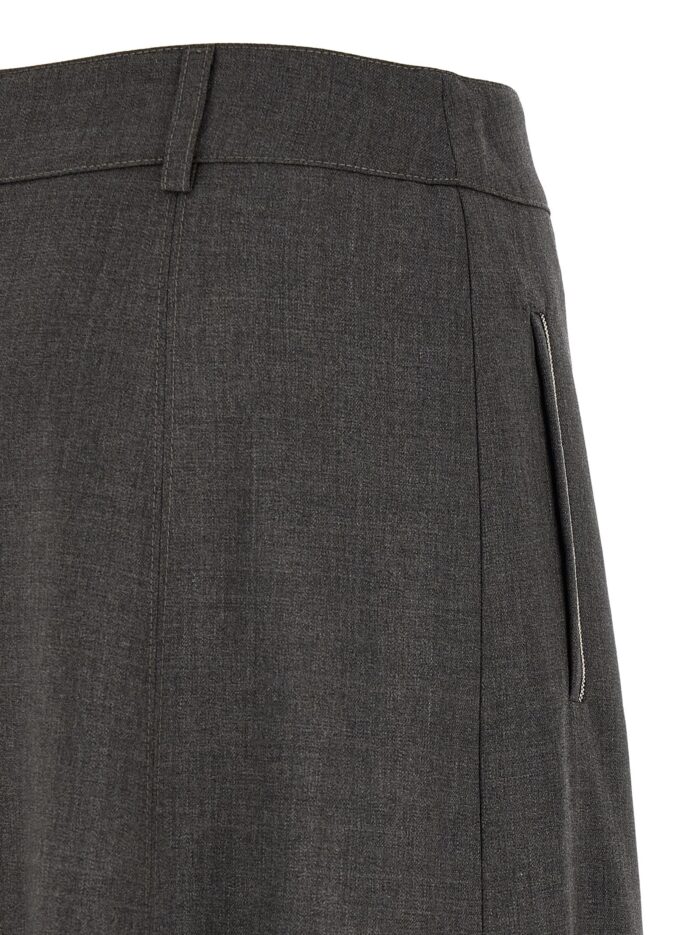 PESERICO Flared Skirt With Loops