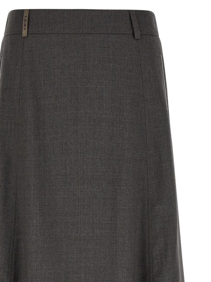 PESERICO Flared Skirt With Loops