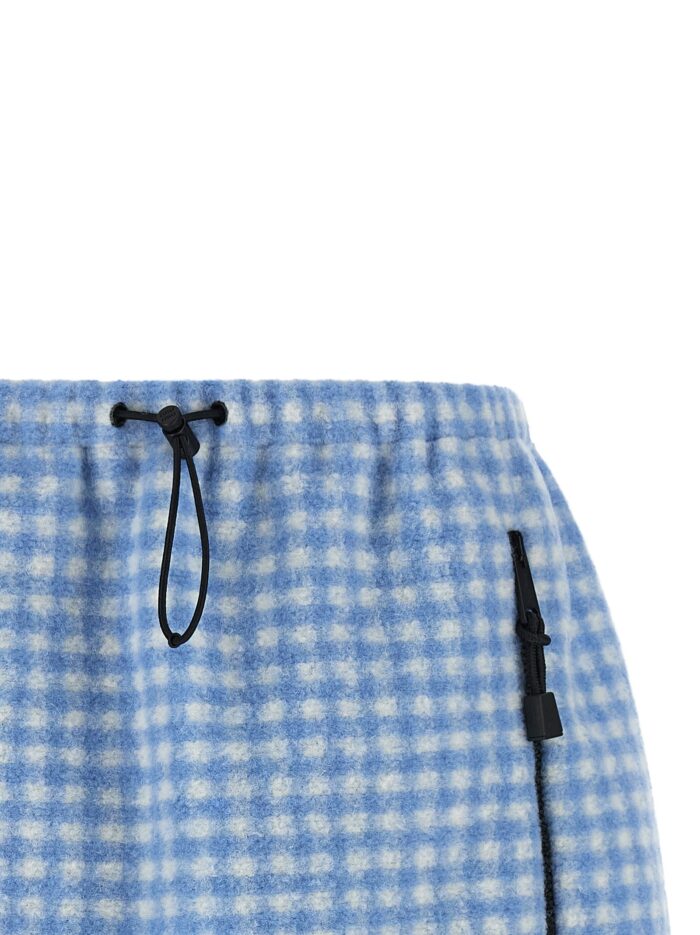 Miu Miu Fleece-effect Vichy Skirt