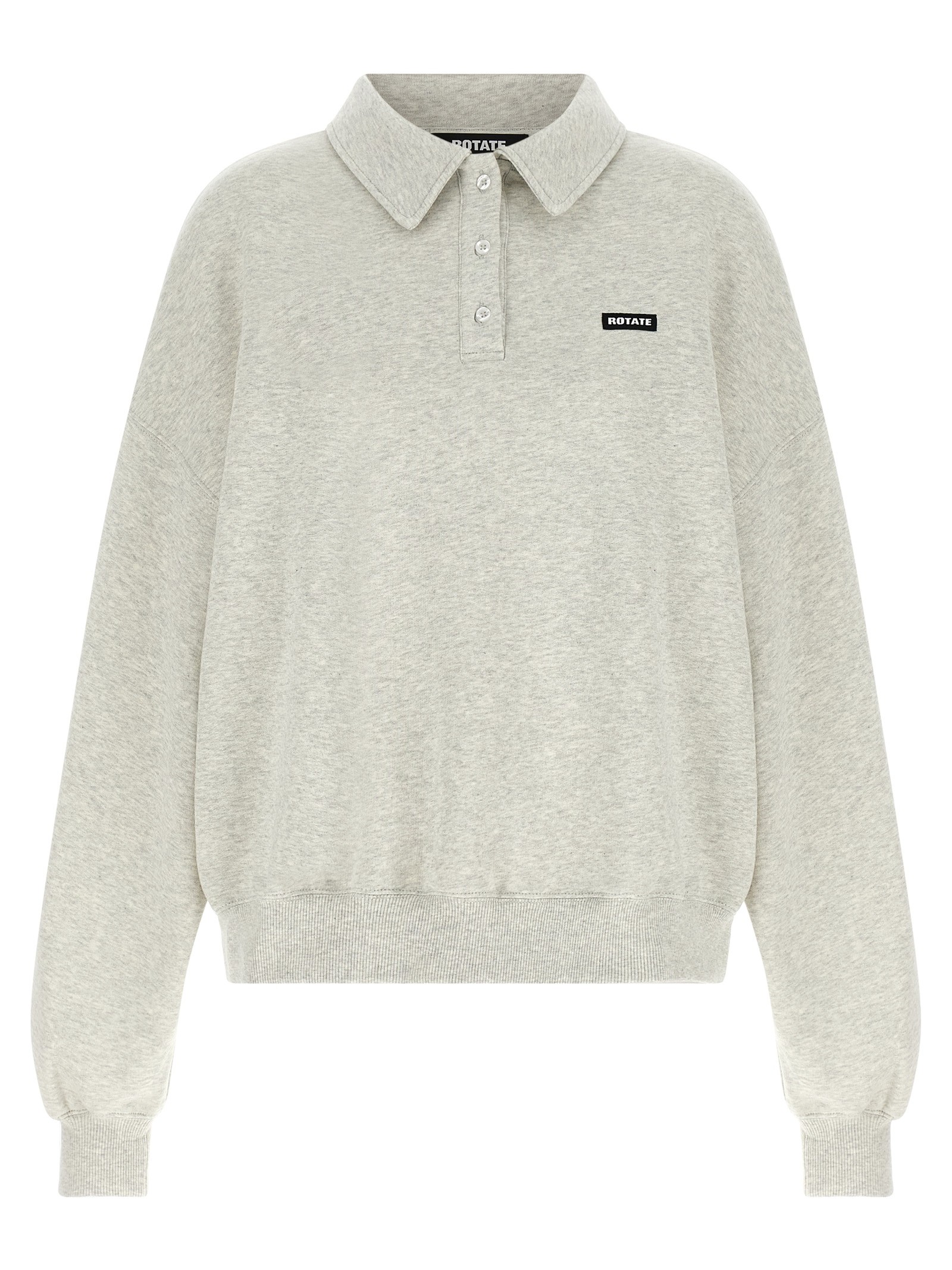 ROTATE BIRGER CHRISTENSEN Fleece Polo Shirt