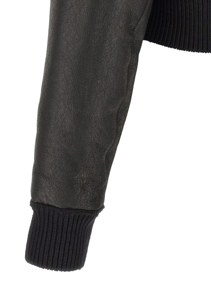 RICK OWENS 'Flight Jkt Cropped' Bomber Jacket