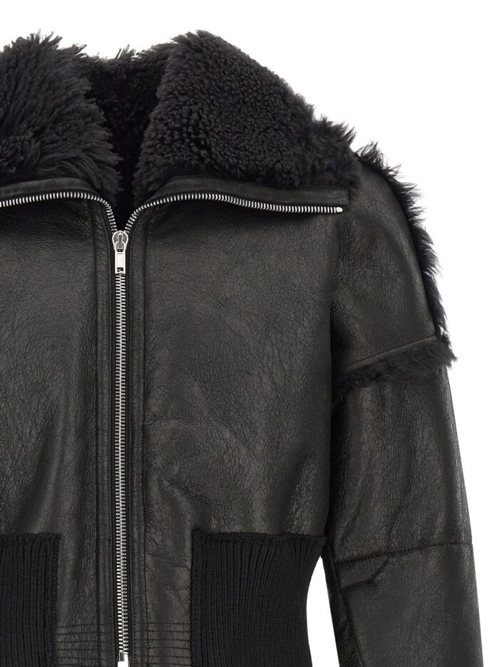 RICK OWENS 'Flight Jkt Cropped' Bomber Jacket