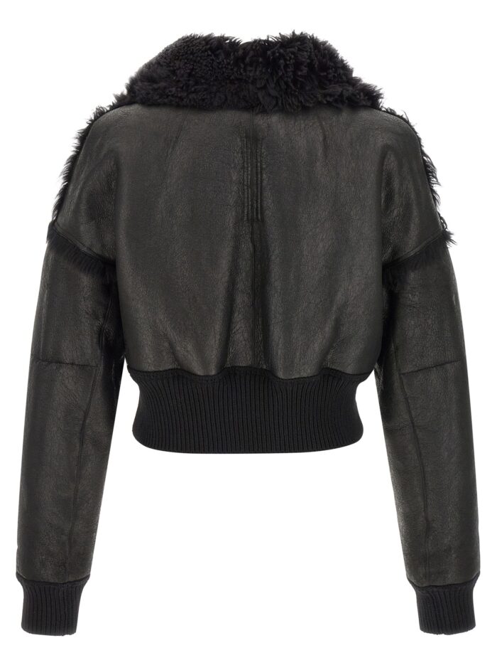 RICK OWENS 'Flight Jkt Cropped' Bomber Jacket