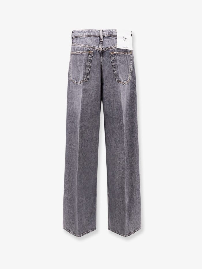 3X1 Flip Jean Grey Denim Trousers