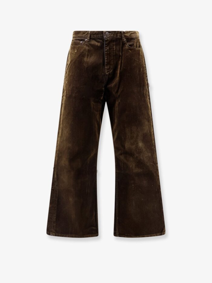 tonywack flocked cotton jeans TONYWACK Flocked Cotton Jeans
