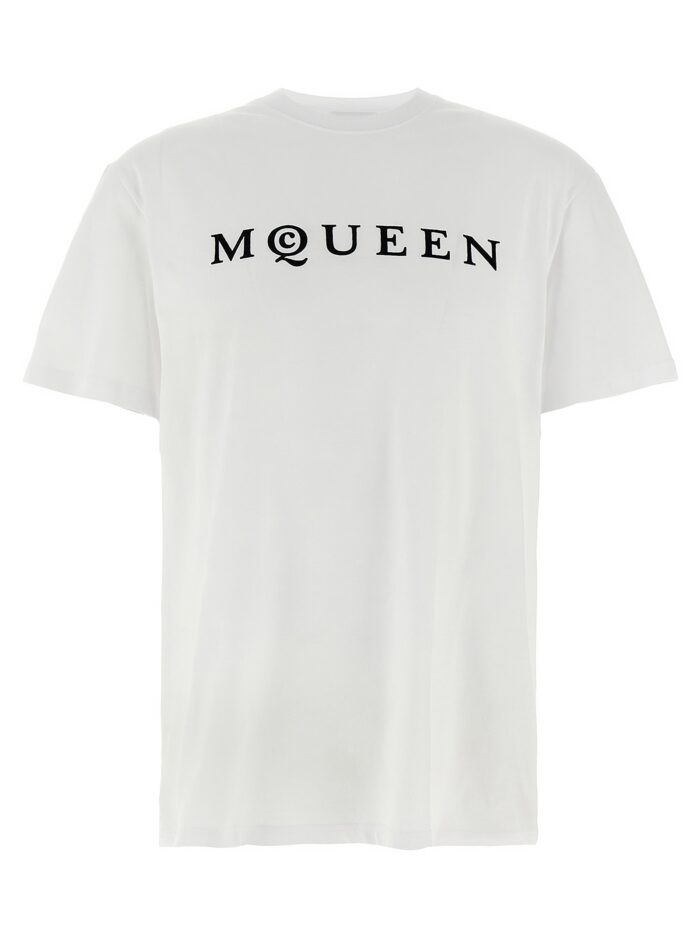 flocked 'mcqueen' t shirt Flocked 'McQueen' T-shirt