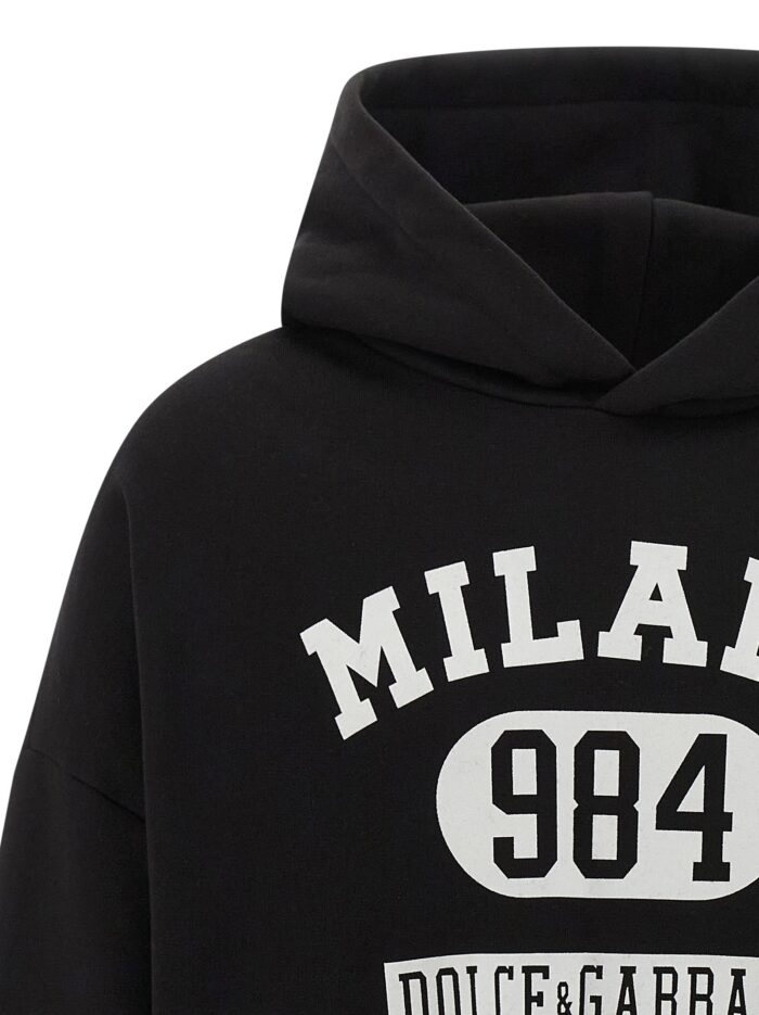 Dolce & Gabbana Flocked Print Hoodie