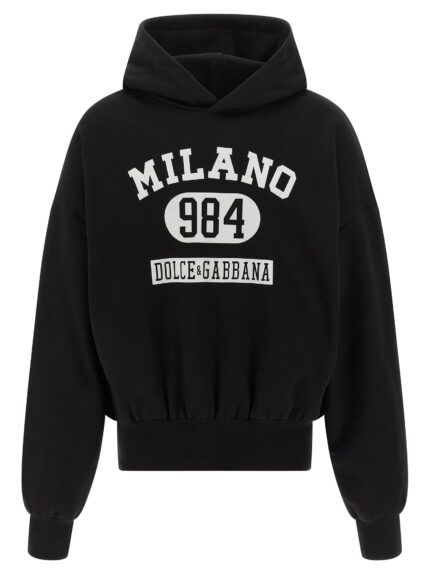 Dolce & Gabbana Flocked Print Hoodie