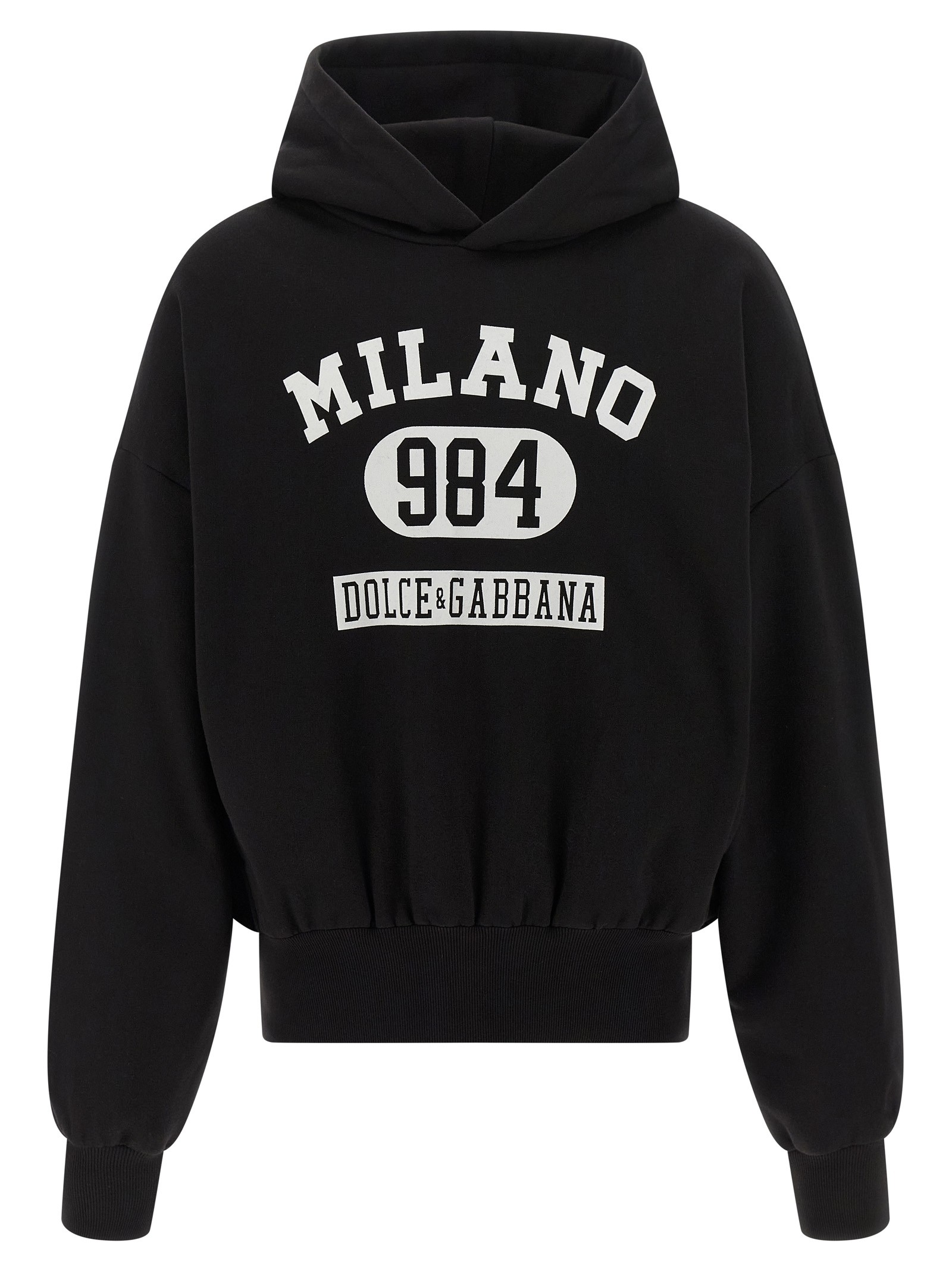 Dolce & Gabbana Flocked Print Hoodie