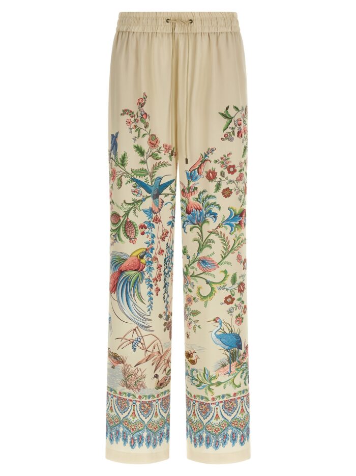etro flora and fauna printed trousers Etro Flora And Fauna Printed Trousers