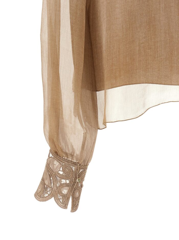 ERMANNO SCERVINO Floral Carving Blouse