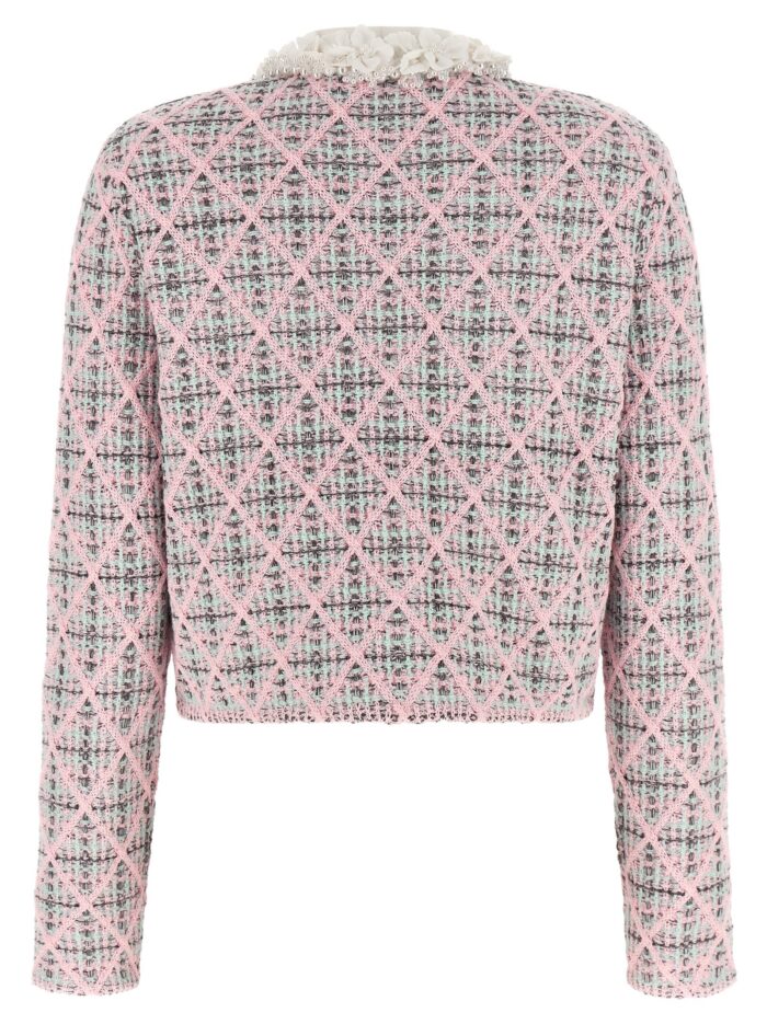 SELF PORTRAIT Floral Collar Cardigan