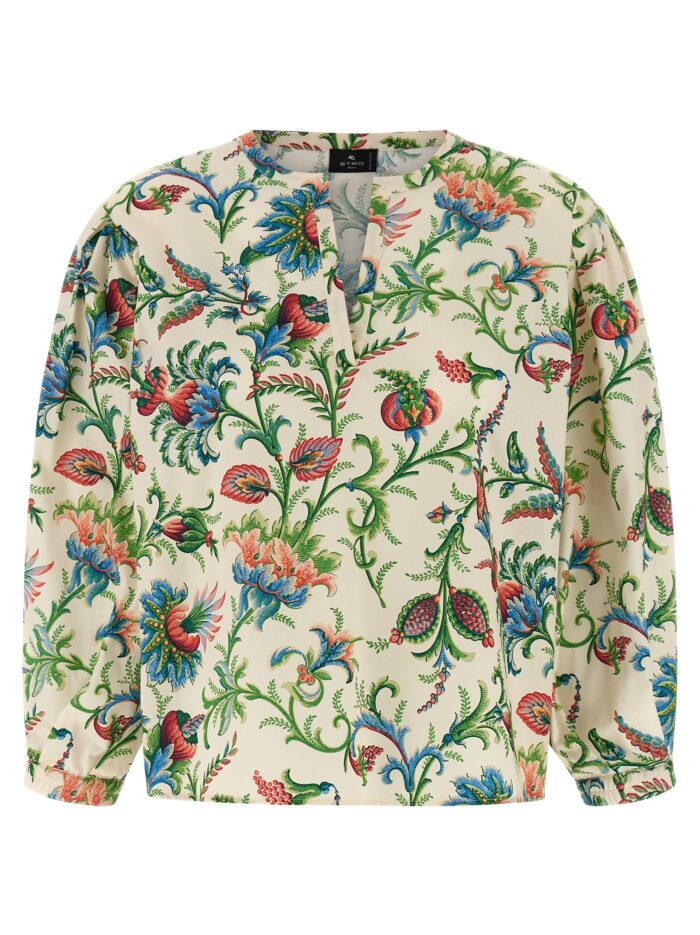 etro floral cotton blouse Etro Floral Cotton Blouse