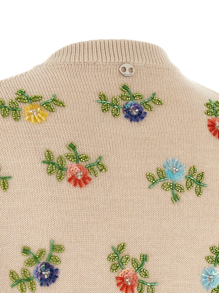 Paco Rabanne Floral Embroidery Cardigan