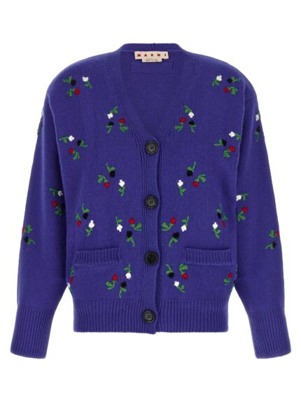 Marni Floral Embroidery Cardigan