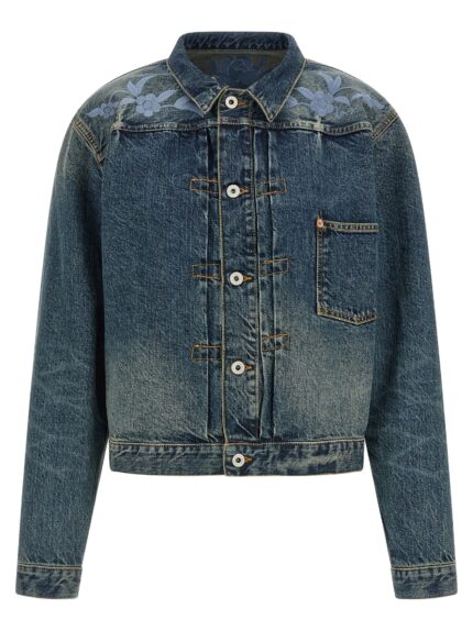 Kenzo Floral Embroidery Denim Jacket
