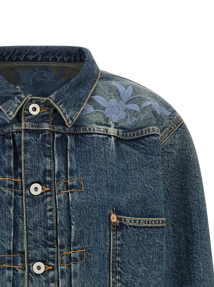 Kenzo Floral Embroidery Denim Jacket