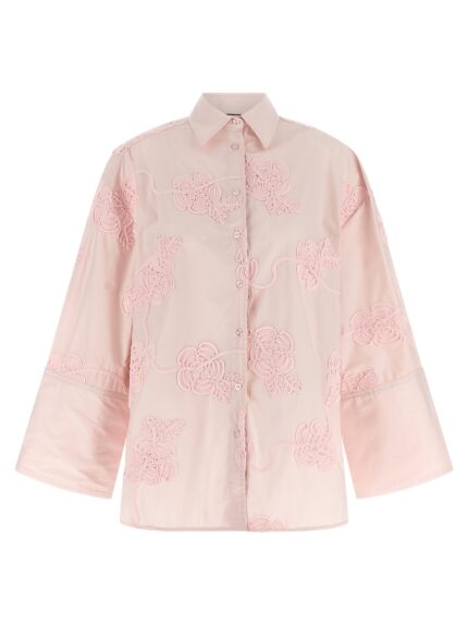 ROTATE BIRGER CHRISTENSEN Floral Embroidery Shirt