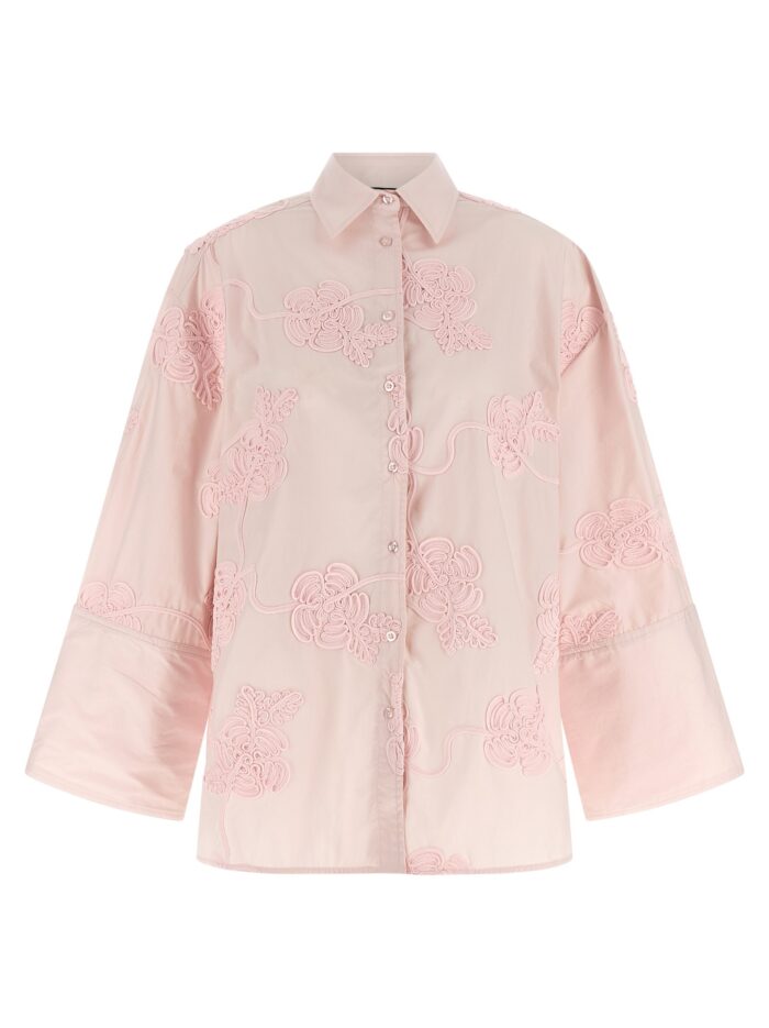 rotate birger christensen floral embroidery shirt ROTATE BIRGER CHRISTENSEN Floral Embroidery Shirt