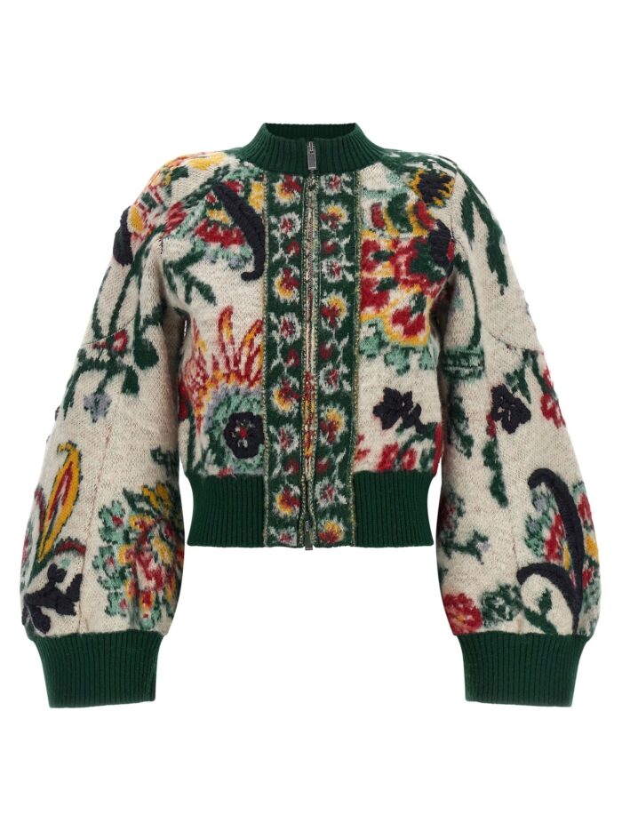 sacai floral jacquard blouson SACAI Floral Jacquard Blouson