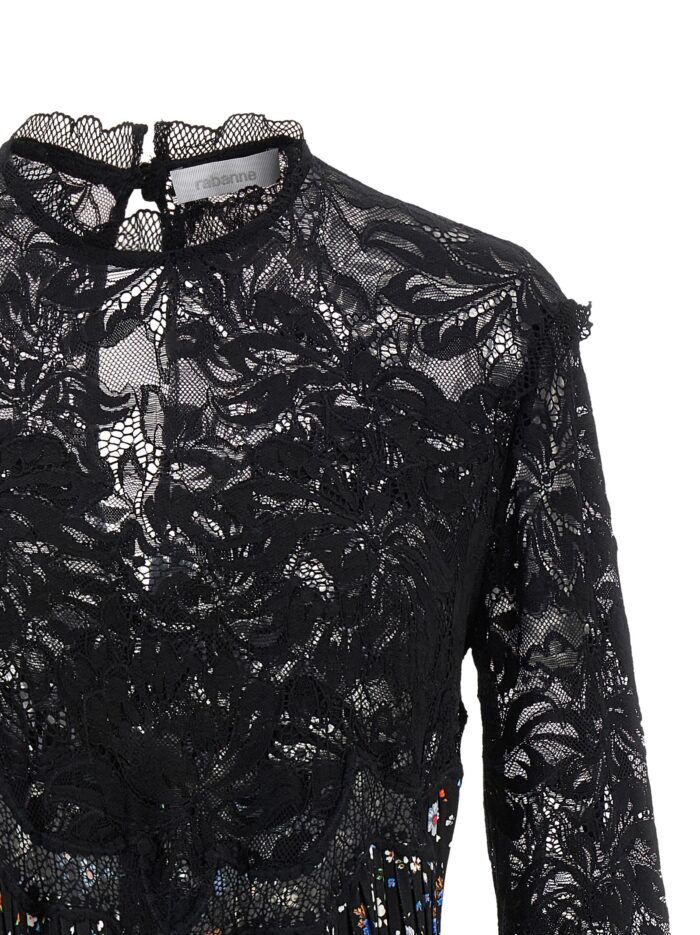Paco Rabanne Floral Lace Dress