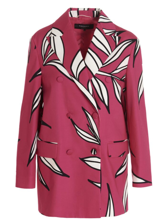 ROCHAS Floral Print Blazer Jacket